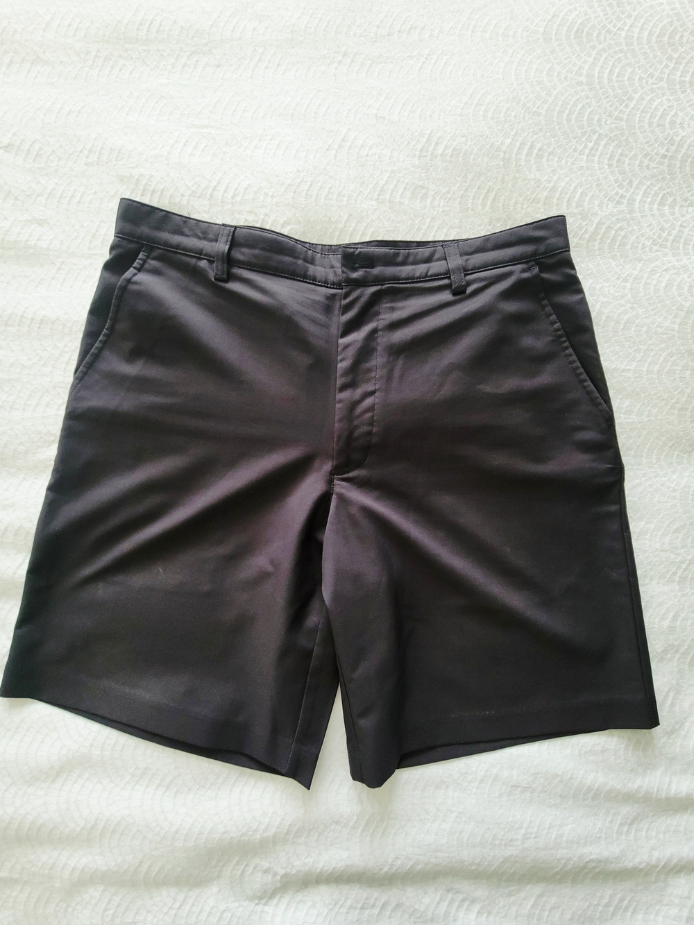 Izod Perform X Black Flat Front Men's Golf Shorts 34